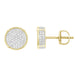 MEN'S EARRING 1/4 CT ROUND DIAMOND 10K YELLOW GOLD