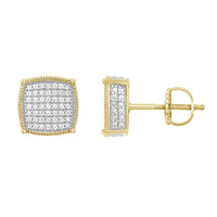 Thumbnail for MEN'S EARRING 1/4 CT ROUND DIAMOND 10K YELLOW GOLD