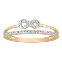 Thumbnail for LADIES RING 1/6 CT ROUND DIAMOND 10K ROSE GOLD