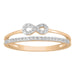 LADIES RING 1/6 CT ROUND DIAMOND 10K ROSE GOLD