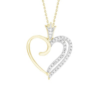 Thumbnail for LADIES PENDANT 1/10 CT ROUND DIAMOND 10K YELLOW GOLD