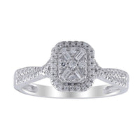 Thumbnail for LADIES RING 1/3 CT ROUND DIAMOND 10K WHITE GOLD