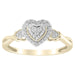 LADIES RING 1/6 CT ROUND DIAMOND 10K YELLOW GOLD