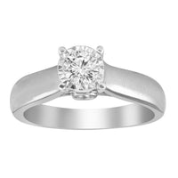Thumbnail for LADIES RING 1/2 CT ROUND DIAMOND 10K WHITE GOLD