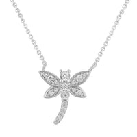 Thumbnail for LADIES NECKLACE 1/4 CT ROUND DIAMOND 10K WHITE GOLD