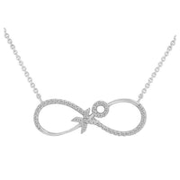 Thumbnail for LADIES NECKLACE 1/6 CT ROUND DIAMOND 10K WHITE GOLD