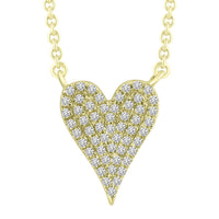 Thumbnail for LADIES NECKLACE 1/10 CT ROUND DIAMOND 10K YELLOW GOLD