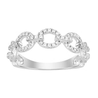 Thumbnail for LADIES STACKABLE BAND 1/3 CT ROUND DIAMOND 10K WHITE GOLD