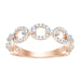 LADIES STACKABLE BAND 1/3 CT ROUND DIAMOND 10K ROSE GOLD