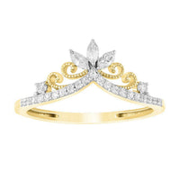 Thumbnail for LADIES RING 1/4 CT ROUND/MARQUISE DIAMOND 10K YELLOW GOLD