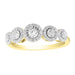 LADIES RING 1/3 CT ROUND DIAMOND 10K YELLOW GOLD