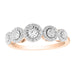 LADIES RING 1/3 CT ROUND DIAMOND 10K ROSE GOLD