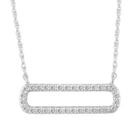 Thumbnail for LADIES NECKLACE 1/6 CT ROUND DIAMOND 10K WHITE GOLD