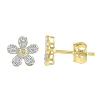 Thumbnail for LADIES PENDANT 1/4 CT ROUND/BAGUETTE DIAMOND 10K YELLOW GOLD