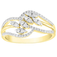 Thumbnail for LADIES RING 1/3 CT ROUND DIAMOND 10K YELLOW GOLD