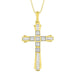 LADIES PENDANT 1/3 CT ROUND/BAGUETTE DIAMOND 10K YELLOW GOLD