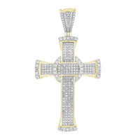 Thumbnail for MEN'S CHARM 1 CT ROUND DIAMOND 10K YELLOW GOLD