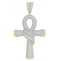 Thumbnail for MEN'S CHARM 1 CT ROUND DIAMOND 10K YELLOW GOLD