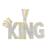 Thumbnail for MEN'S CHARM 1/2 CT ROUND DIAMOND 10K YELLOW GOLD