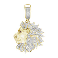 Thumbnail for MEN'S CHARM 1/2 CT ROUND/RUBY DIAMOND 10K YELLOW GOLD