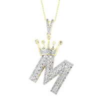 Thumbnail for MEN'S CHARM 3/8 CT ROUND DIAMOND 10K YELLOW GOLD