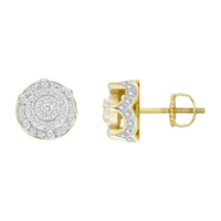 Thumbnail for MEN'S EARRING 1/3 CT ROUND DIAMOND 10K YELLOW GOLD
