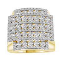 Thumbnail for MEN'S RING 2 CT ROUND DIAMOND 14K YELLOW GOLD