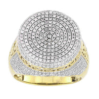 Thumbnail for MEN'S RING 1 CT ROUND DIAMOND 14K YELLOW GOLD
