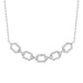 LADIES NECKLACE 1/6 CT ROUND DIAMOND 10K WHITE GOLD