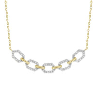 Thumbnail for LADIES NECKLACE 1/6 CT ROUND DIAMOND 10K YELLOW GOLD
