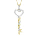 LADIES PENDANT 1/5 CT ROUND DIAMOND 10K YELLOW GOLD