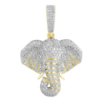 Thumbnail for MEN'S CHARM 1 1/2 CT ROUND DIAMOND 10K YELLOW GOLD