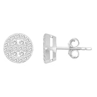 Thumbnail for UNISEX EARRINGS 1/2 CT ROUND  DIAMOND 10K WHITE GOLD