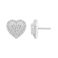 Thumbnail for UNISEX EARRINGS 1/4 CT ROUND DIAMOND 10K WHITE GOLD