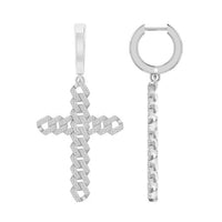 Thumbnail for UNISEX EARRINGS 1/4 CT ROUND DIAMOND 10K WHITE GOLD