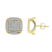 Thumbnail for UNISEX EARRINGS 3/4 CT ROUND DIAMOND 10K YELLOW GOLD