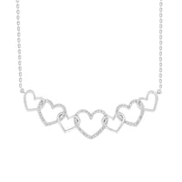 Thumbnail for LADIES DIAMOND NECKLACE 1/4 CT ROUND DIAMOND 10K WHITE GOLD