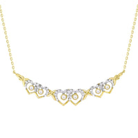 Thumbnail for LADIES DIAMOND NECKLACE 1/5 CT ROUND DIAMOND 10K YELLOW GOLD