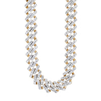 Thumbnail for MEN'S DIAMOND NECKLACE 9 1/2 CT ROUND DIAMOND 10K ROSE GOLD
