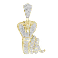 Thumbnail for MEN'S CHARM 1 CT ROUND DIAMOND 10K YELLOW GOLD