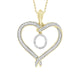 LADIES PENDANT 1/4 CT ROUND DIAMOND 10K YELLOW GOLD