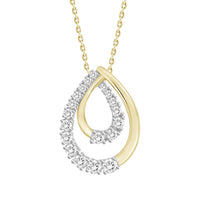Thumbnail for LADIES PENDANT 1/4 CT ROUND DIAMOND 10K YELLOW GOLD