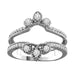 LADIES RING 1/3 CT ROUND DIAMOND 14K WHITE GOLD