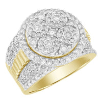 Thumbnail for MEN'S RING 2 CT ROUND DIAMOND 10K YELLOW GOLD