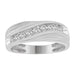 MEN'S RING 1/2 CT ROUND DIAMOND 10K WHITE GOLD