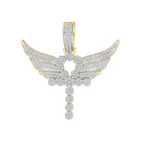 Thumbnail for MEN'S PENDANT 3 1/4 CT ROUND DIAMOND 10K YELLOW GOLD