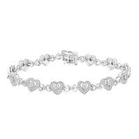 Thumbnail for LADIES BRACELET 1/4 CT ROUND DIAMOND SILVER