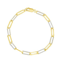 Thumbnail for LADIES BRACELET 1/2 CT ROUND DIAMOND 10K YELLOW GOLD