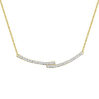 Thumbnail for LADIES NECKLACE 1/5 CT ROUND DIAMOND 10K YELLOW GOLD