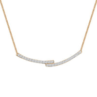 Thumbnail for LADIES NECKLACE 1/5 CT ROUND DIAMOND 10K ROSE GOLD